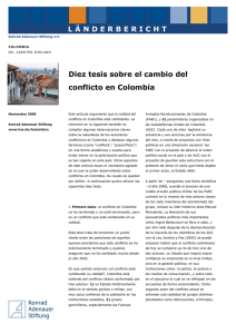 Diez tesis sobre el cambio del conflicto en Colombia