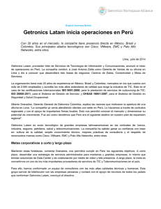 Getronics Latam inicia operaciones en Perú