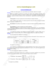 soluciones leyes ponderales