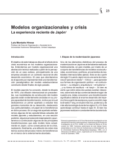 Modelos organizacionales y crisis - E-journal