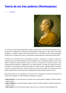 Teoría de los tres poderes (Montesquieu)