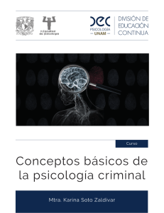 Conceptos básicos de la psicología criminal