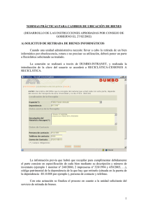 Normas prácticas para cambios de Ubicación de Bienes
