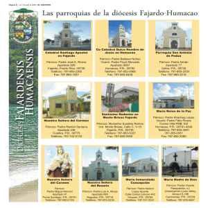 Las parroquias de la diócesis Fajardo-Humacao