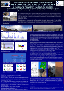 Caracterización de las tormentas de polvo africano en la isla de
