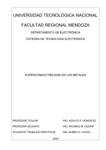Superconductores - UTN - Universidad Tecnológica Nacional