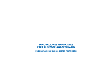 Innovaciones financieras para el sector agropecuario