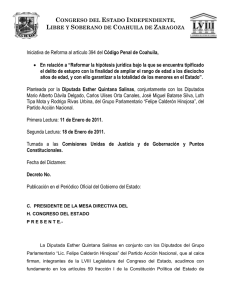 Iniciativa de Reforma al artículo 394 del Código Penal de Coahuila