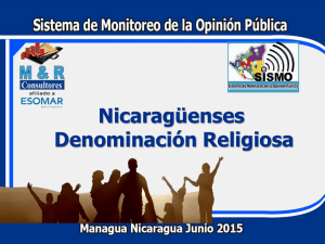 Denominación religiosa - Asamblea Nacional de Nicaragua