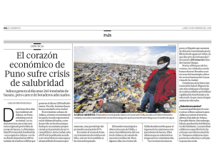 El corazón económico de Puno sufre crisis de salubridad