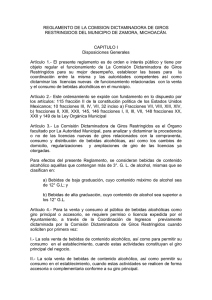 REGLAMENTO DE LA COMISION DICTAMINADORA DE GIROS