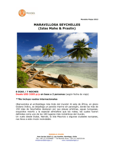 MARAVILLOSA SEYCHELLES (Islas Mahe