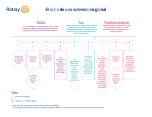 El ciclo de una subvención global