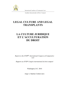 la culture juridique et l`acculturation du droit