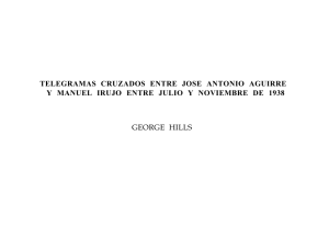 Telegramas cruzados entre José Antonio Aguirre y Manuel Irujo
