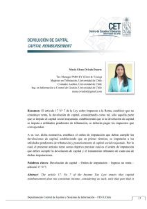 CAPITAL REIMBURSEMENT - Revista de Estudios Tributarios