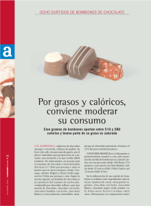 surtidos de bombones de chocolate - Revista