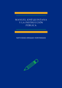 Manuel José Quintana y la instrucción pública - e