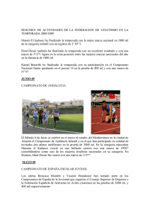 Memoria deportiva 2008/2009 - Página de la Federación Melillense