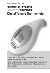 Digital Temple Thermometer