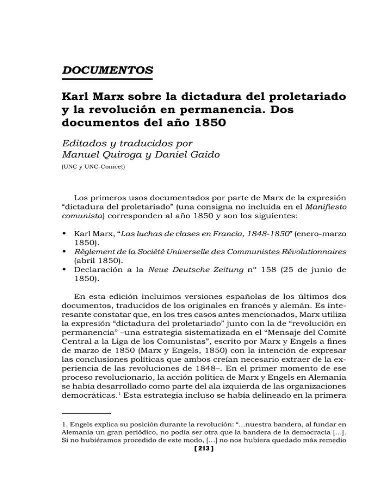 Documentos Karl Marx Sobre La Dictadura Del Proletariado