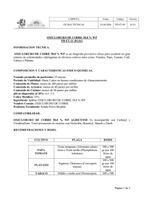 oxicloruro de cobre 58,8% wp