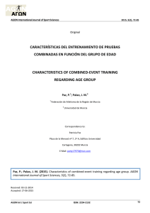 características del entrenamiento de pruebas combinadas en