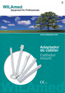 Adaptador de catéter Catheter mount