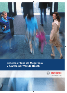 Sistemas Plena de Megafonía y Alarma por Voz de Bosch