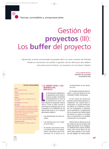 Gestión de proyectos (III): Los buffer del proyecto