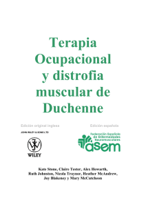 Terapia Ocupacional y distrofia muscular de Duchenne - ASENSE-A