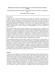 Diálogo Estructurado del Alto Comisionado sobre la