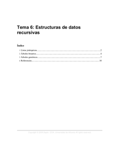 Tema 6: Estructuras de datos recursivas - RUA