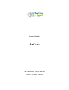 Antítesis - Biblioteca Virtual Universal