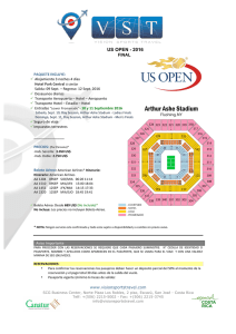 US OPEN - 2016 - VISION SPORTS TRAVEL