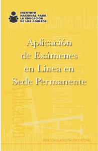 Manual de Exámenes en Línea para sede Permanente.