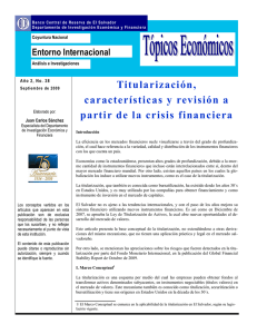 Titularización, características y revisión a partir de la crisis financiera