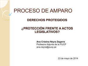 PROCESO DE AMPARO - Congreso de la República
