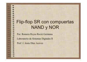 Flip-flop SR con compuertas NAND y NOR