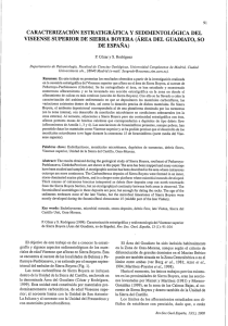 CARACTERIZACIÓN ESTRATIGRÁFICA Y SEDIMENTOLÓGICA