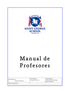 Manual de Profesores - Saint George School