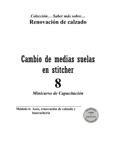 CAMBIO DE MEDIAS SUELAS EN STITCHER