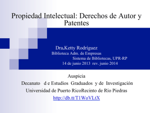 Propiedad Intelectual: Derechos de Autor y Patentes