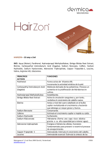 HAIRZON – 10 amp x 2ml INCI: Aqua (Water), Panthenol