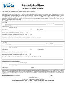 Intent to Re/Enroll Form