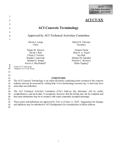 ACI CT-XX ACI Concrete Terminology