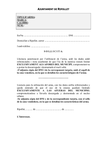 Llicència d`armes - Ajuntament de Ripollet