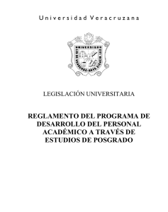 reglamento del programa de desarrollo del personal académico
