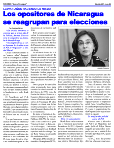 Los opositores de Nicaragua