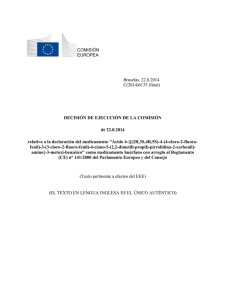 Bruselas, 22.8.2014 C(2014)6133 (final) DECISIÓN DE